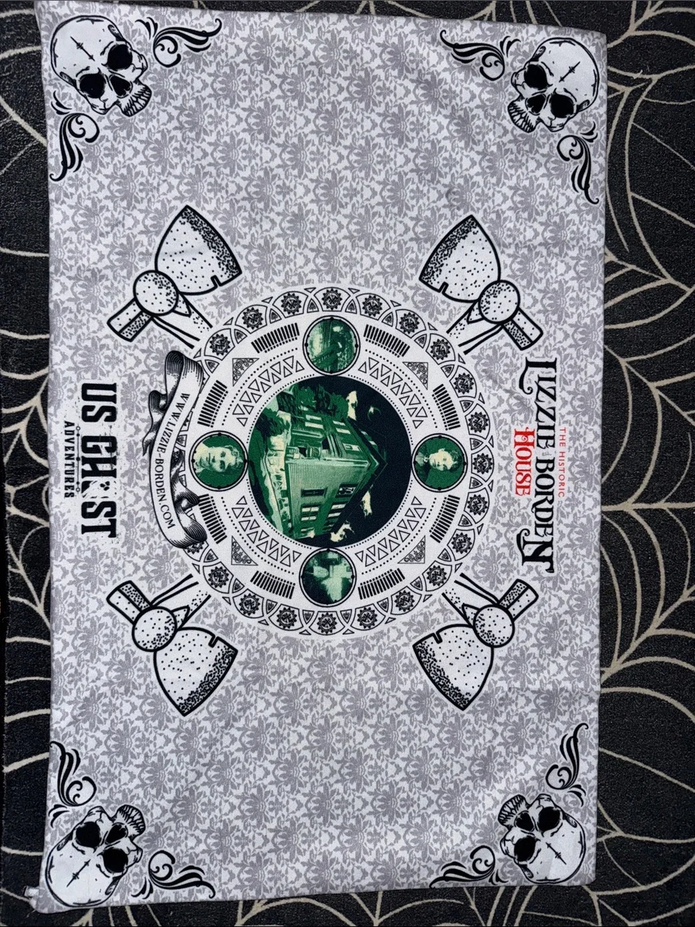 The Historic Lizzie Borden House Axe Graphic Pillowcase - White